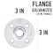B & K STZ Industries 1/2 in. FIP each Galvanized Malleable Iron Floor Flange 311UPF-12 - alternate 2